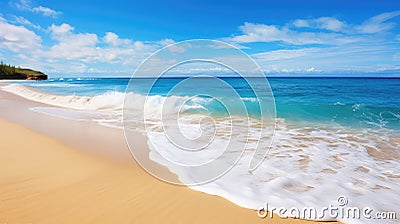 sand scenic travel ocean landscape Cartoon Illustration