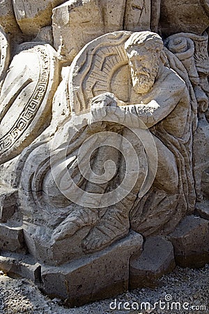 Sand sculpture Editorial Stock Photo