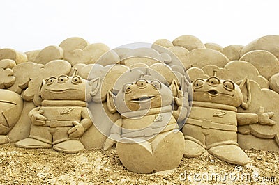 Sand Sculpture Editorial Stock Photo