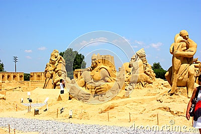 Sand sculptures Editorial Stock Photo