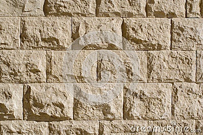 Sand stone wall Stock Photo