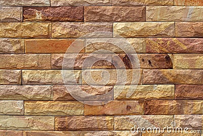 Sand stone wall surface, background of decorate Stock Photo