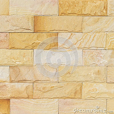 Sand stone wall texture and ackground of decorate Stock Photo