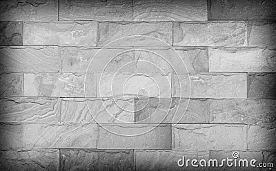 Sand stone wall texture and ackground of decorate, gray color. Stock Photo