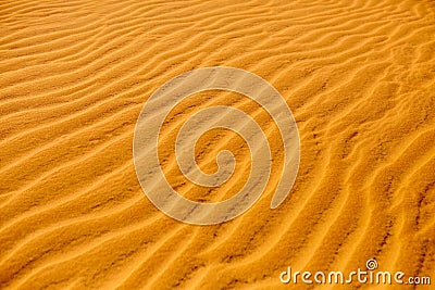 Sand Texture Background. Pattern of dunes in desert. Nature details. Stock Photo