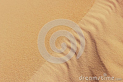 Sand texture, half smooth and half Wavey Stock Photo