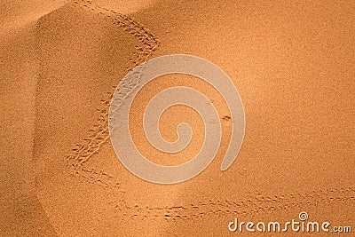 Sand texture Sahara Desert, Morocco Stock Photo