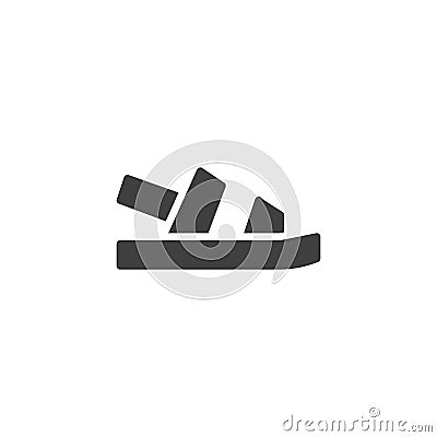 Sandal vector icon Vector Illustration