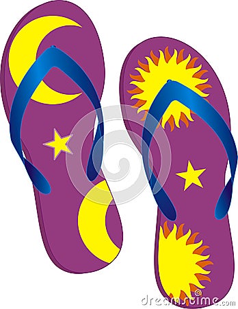 Sandals Vector Illustration