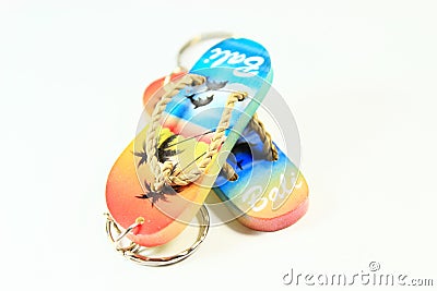 Sandals key chain Stock Photo