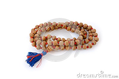 Sandalwood Mala Stock Photo