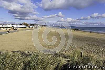 Sandbanks beach and waves Poole Dorset England UK Stock Photo