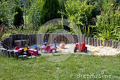 Sandbox for Children Stock Photo