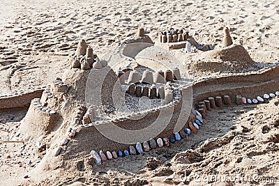 Sandcastle Stock Photo