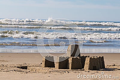 Sandcastle Stock Photo