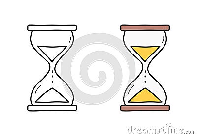 Sandglass Icons Vector Illustration