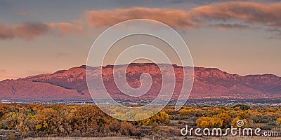 Sandia Mountain Range Stock Photo