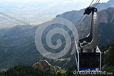 Sandia Peak Tramway in Albuquerque, New Mexico Editorial Stock Photo