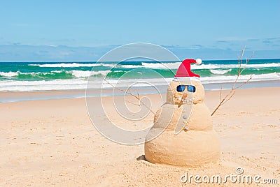 Sandman Resists Melting Process Stock Photo