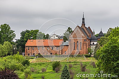 Church James the Apostle in Sandomierz, Dominican monastery, Poland. Editorial Stock Photo