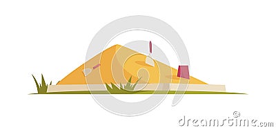 Sandpit Flat Illustration Vector Illustration