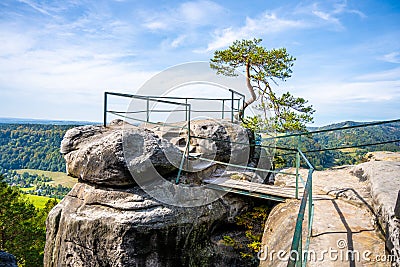 Sandstone lookout point Stock Photo