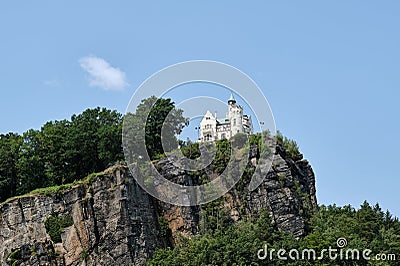 Shepherd's Wall (German: Schaeferwand, Czech: Pastyrska stena) in Decin (Tetschen), Czechia, Europe. Stock Photo