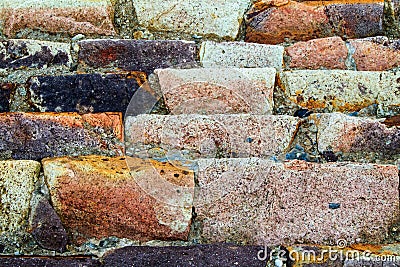 Sandstone Sea Wall Stock Photo