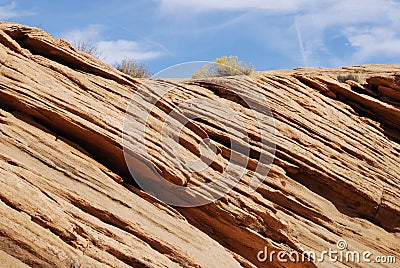 Sandstone slot formations in Arizona Stock Photo