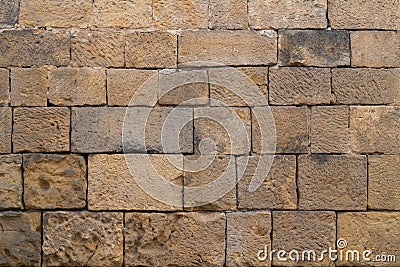 Sandstone Wall Background Texture Stock Photo