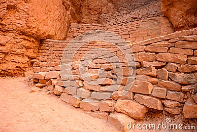 Sandstones brick stairs in Bryce Canyon Stock Photo