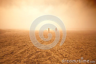 Sandstorm photo Stock Photo