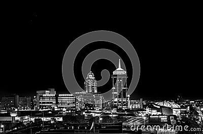 Sandton at night Editorial Stock Photo