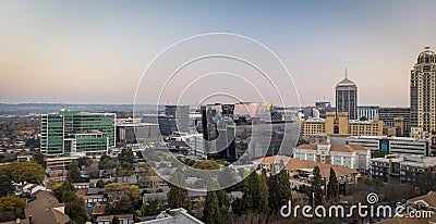 Sandton Skyline South Facing Editorial Stock Photo