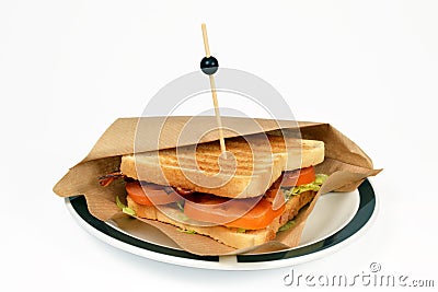 Sandwich bacon BLT. Stock Photo