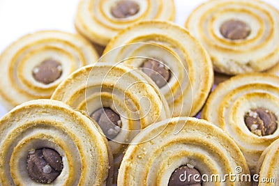 Sandwich biscuits Stock Photo