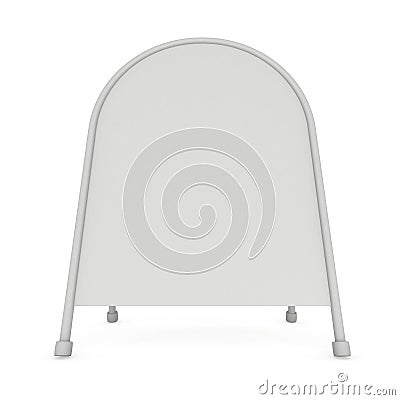 Sandwich board. Blank menu outdoor display with clipping path Stock Photo