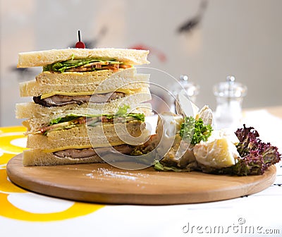 Sandwich Bread Stock Photo