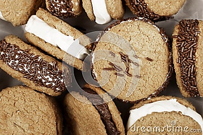 Sandwich Cookies Stock Photo