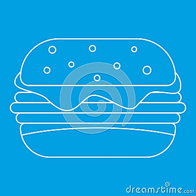 Sandwich icon, outline style Vector Illustration