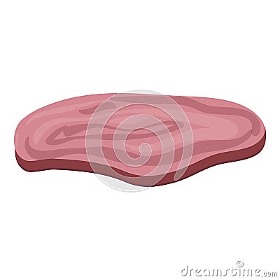 Sandwich meat slice icon, cartoon style Vector Illustration