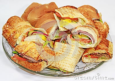 Sandwich Platter Stock Photo