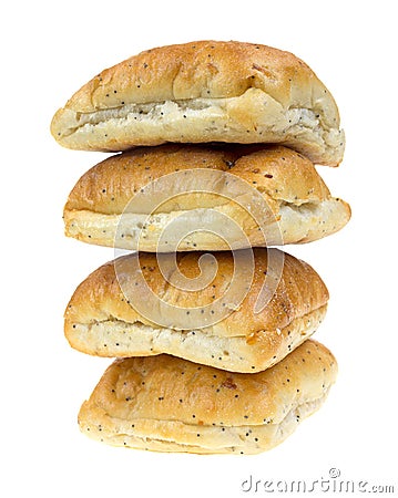 Sandwich rolls stacked Stock Photo