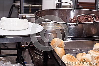 Sandwich with spleen Stock Photo