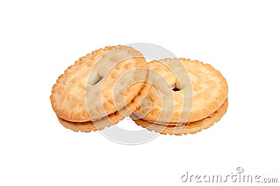 sandwich tasty cookies isolated Stock Photo