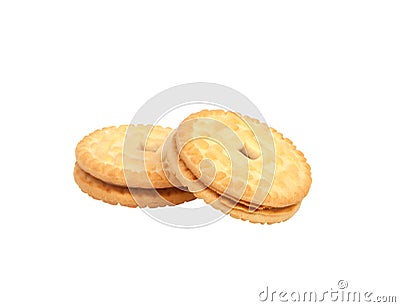 sandwich tasty cookies isolated Stock Photo