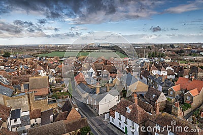 Sandwich Town kent england home of the open golf course royal saint georges Stock Photo