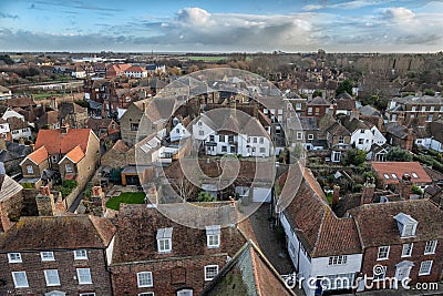 Sandwich Town kent england home of the open golf course royal saint georges Stock Photo