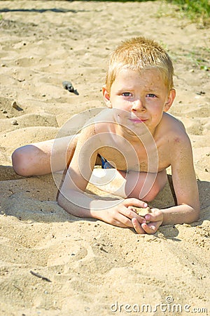 Sandy beach Stock Photo