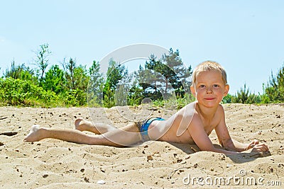 Sandy beach Stock Photo